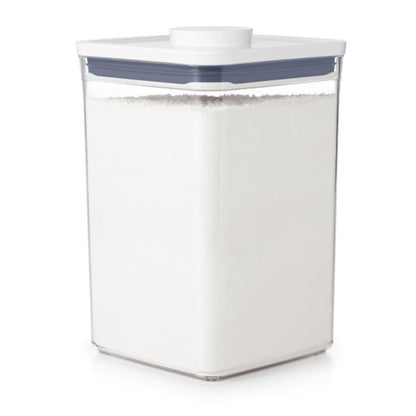 OXO Good Grips POP Contenedor Hermético para Despensa - CONTENEDOR - 4.4 cuartos de galón - Cuadrado - Harina