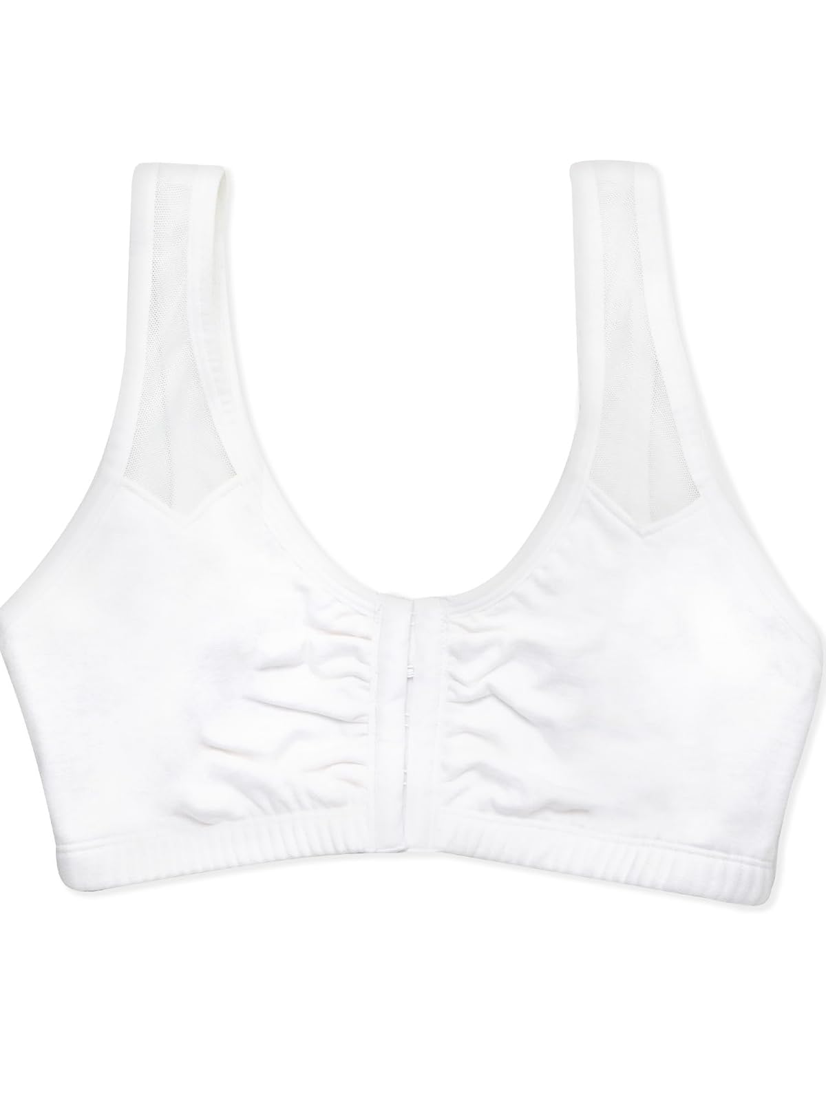 Fruit of The Loom Brasier Deportivo de Cierre Frontal cómodo con Correas de Malla Sujetador Deportivo para Mujer