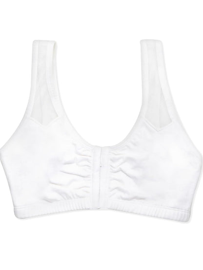 Fruit of The Loom Brasier Deportivo de Cierre Frontal cómodo con Correas de Malla Sujetador Deportivo para Mujer