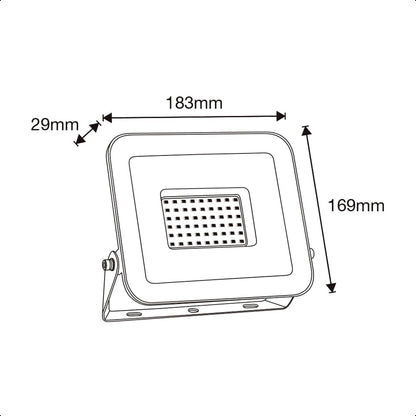 ICON Reflector LED Exterior 50W 3000K IP65 | Luz cálida, 5500 lúmenes, 110 lm/W, ángulo 120°, resistente al polvo y lluvia