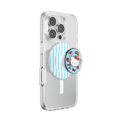 PopSockets - Empuñadura para teléfono MagSafe, Soporte magnético, golosinas | Extraíble, para Kindle, Android, iPhone, con imán, Hello Kitty, Sanrio, Kuromi, teléfono y mujer