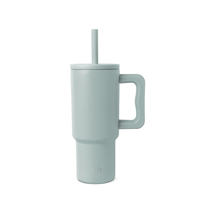 Simple Modern Vaso Térmico Infantil con Asa y Popote - 24 oz - -Sea Glass Sage