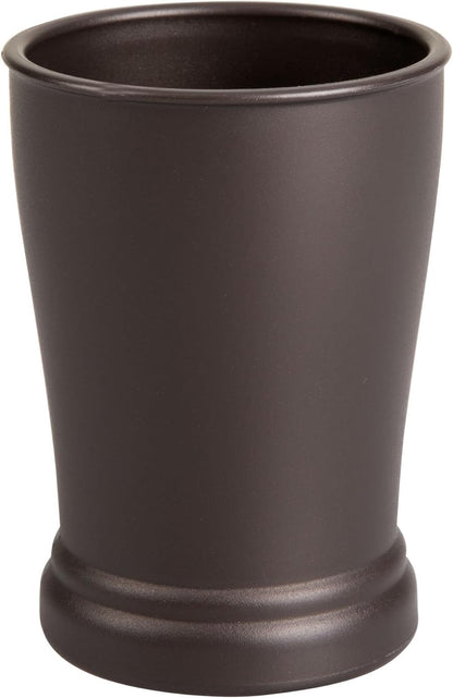 InterDesign 93750 Kent Tumbler Cup for Bathroom Vanity Countertops, Bronze