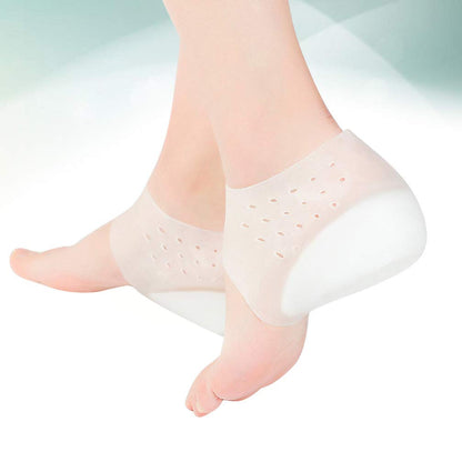 Milisten Plantillas de Aumento de Altura Almohadillas de Silicona para El Talón Almohadillas de Gel de Elevación Suave para El Talón Insertos de Almohadilla para El Talón para Mujeres Hombres (5.5 Cm))