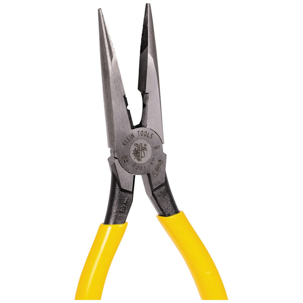 Klein Tools D203-8N Pinza de Punta, Pela Alambre 12 AWG.