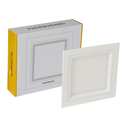 Construlita Lámpara Empotrado, 7 W, Luz Cálida 3 000 k, Color Blanco, Tecnolite, Downlight Empotrable