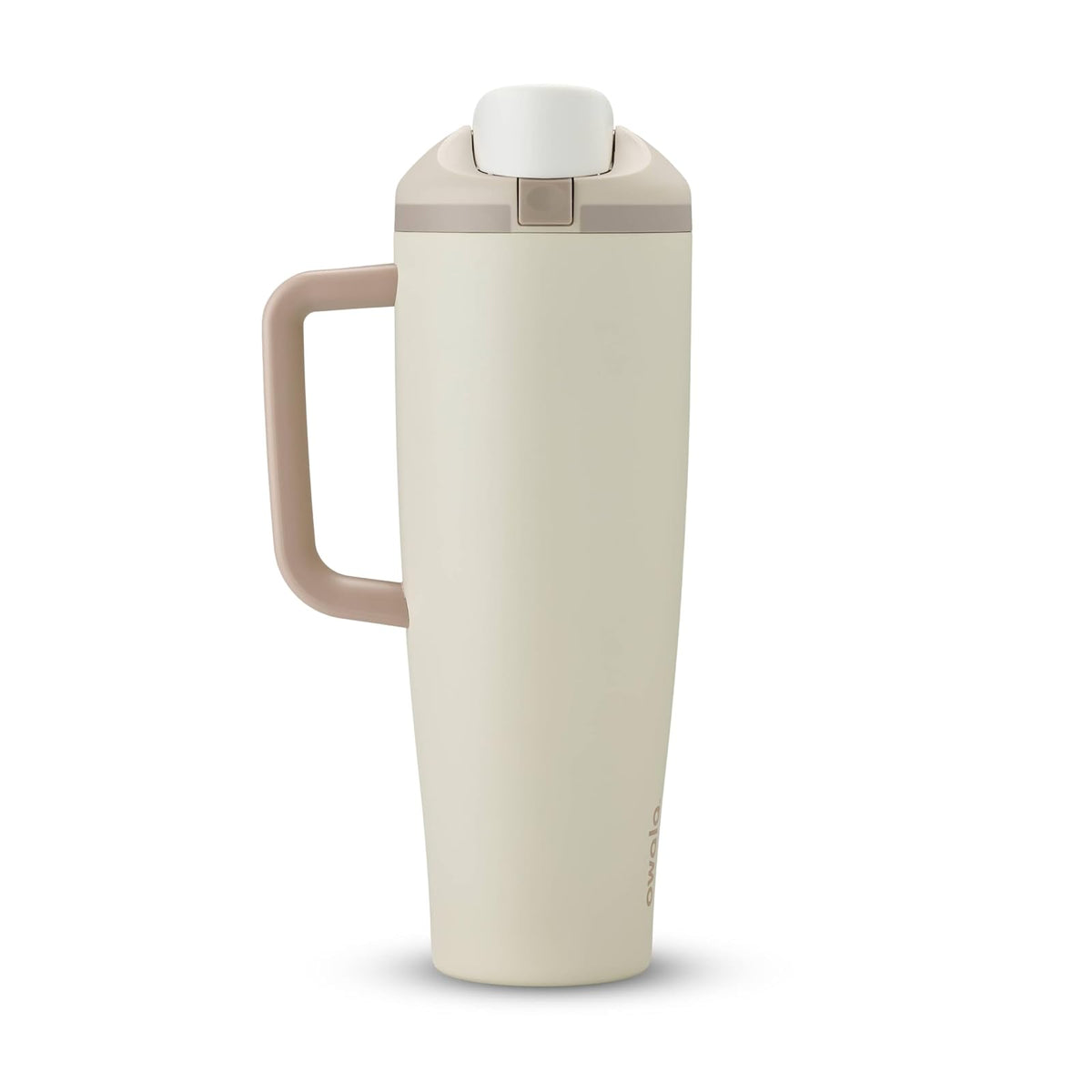 Owala FreeSip - Vaso de acero inoxidable, 40 onzas, color café (ligeramente tostado)