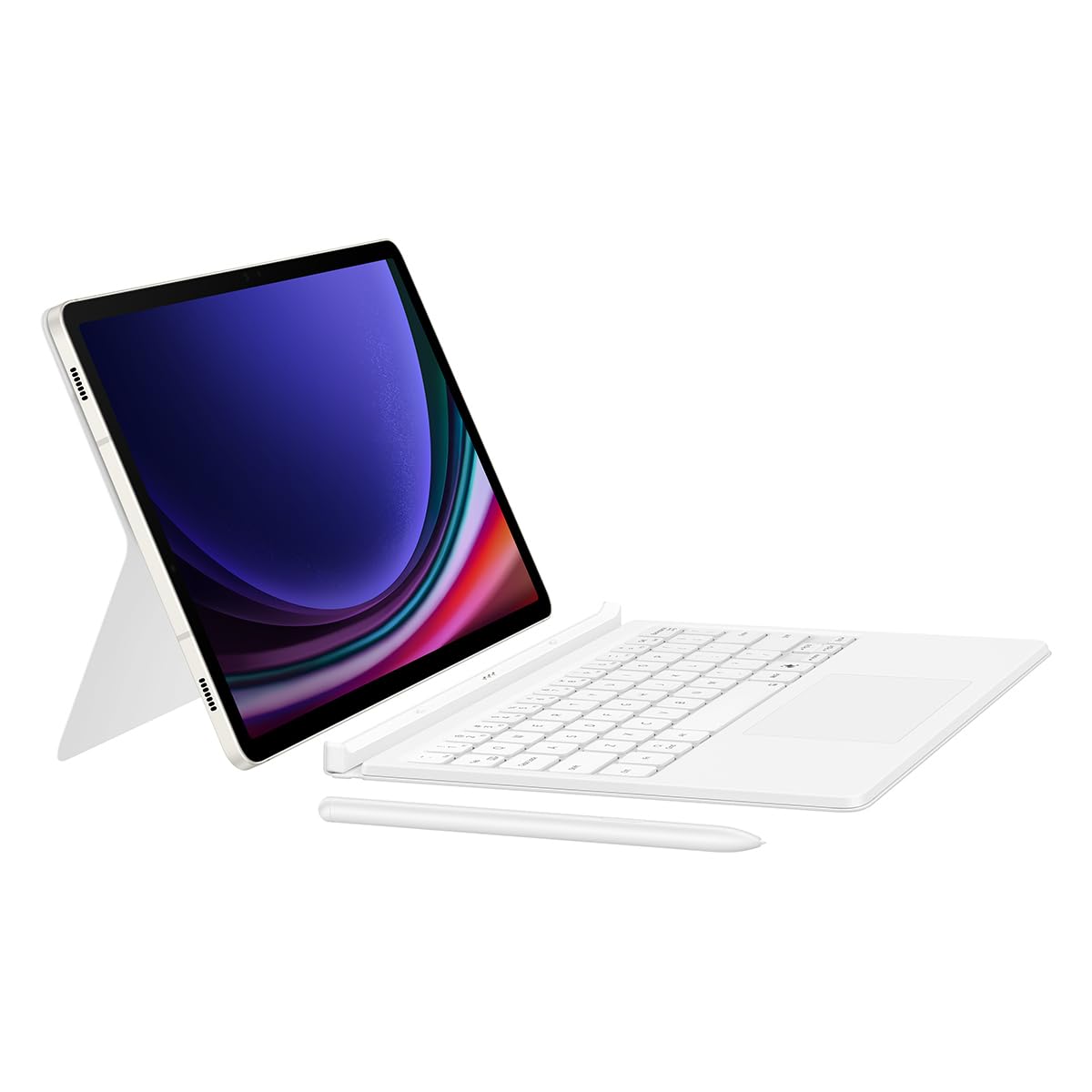 Samsung Galaxy Tab S9 Book Cover Keyboard (AI Hotkey) Blanco