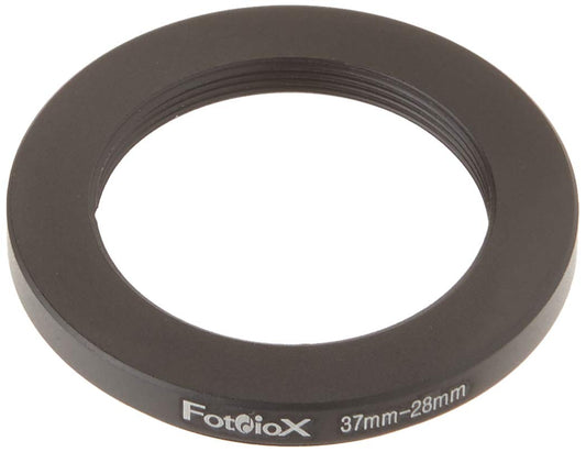 Fotodiox - Adaptador de Filtro de Metal con Anillo Escalonado, Aluminio anodizado Negro, 37 mm-28 mm, 37-28 mm