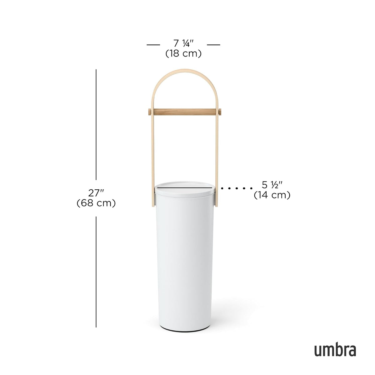 Umbra Bellwood Soporte de Papel higiénico con Compartimento de Almacenamiento para 3 Rollos