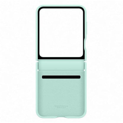Samsung Galaxy Flip6 Flap Vegan Leather Case Color: Menta