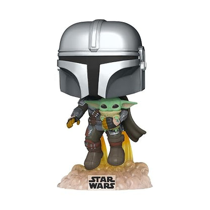 Funko Pop! Star Wars: The Mandalorian - Mando Flying with Jet Pack - Star Wars: The Mandalorian - Figura de Vinilo Coleccionable - Idea de Regalo - Mercancia Oficial - Juguetes para Niños y Adultos