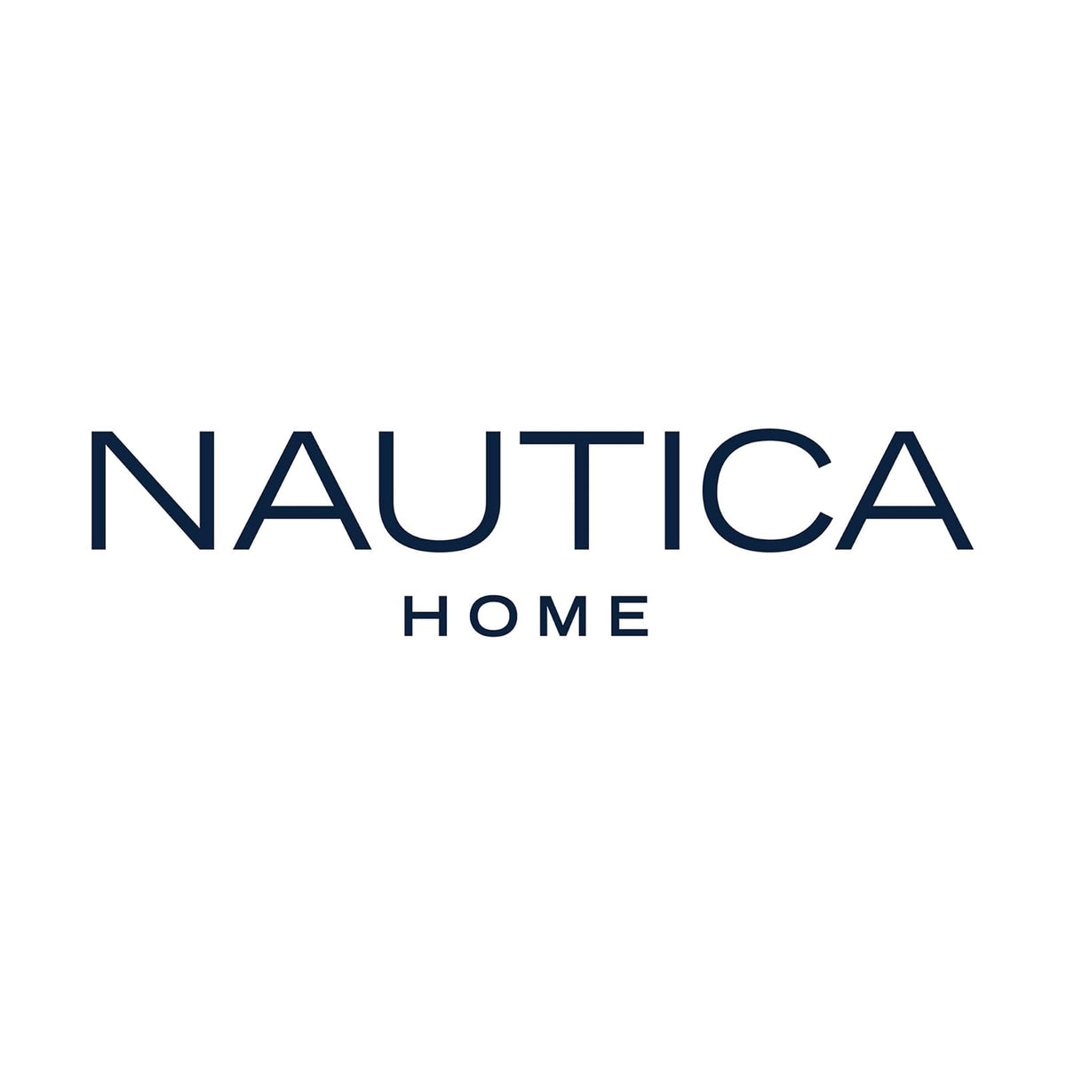 Nautica - Juego de sábanas Queen, Juego de Ropa de Cama de percal de algodón, crujiente y Fresco, Ligero y Transpirable (Azul Marino a Rayas, 4 Piezas, Queen)