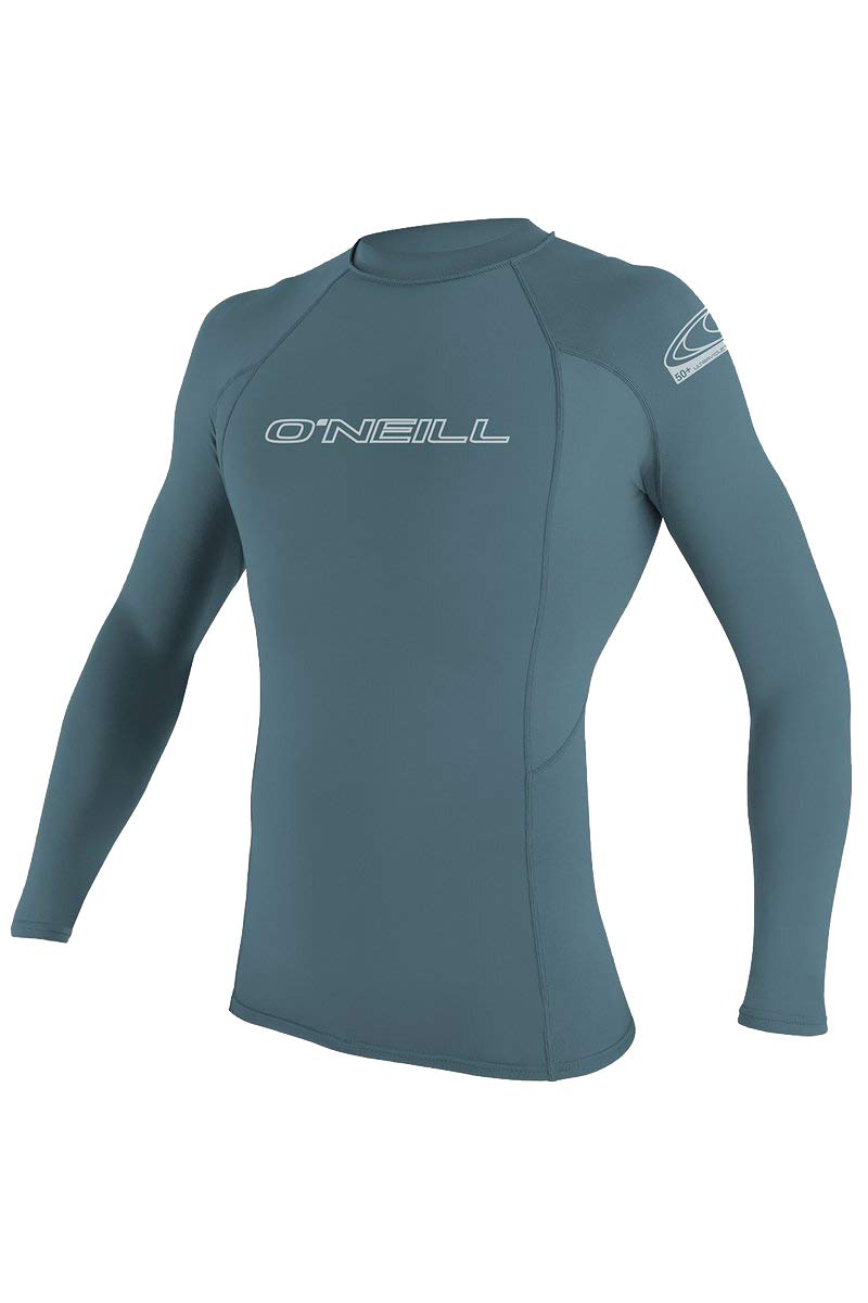 O 'Neill Basic Skins UPF 50 + Manga Larga Rash Guard - M - Azul Dusty