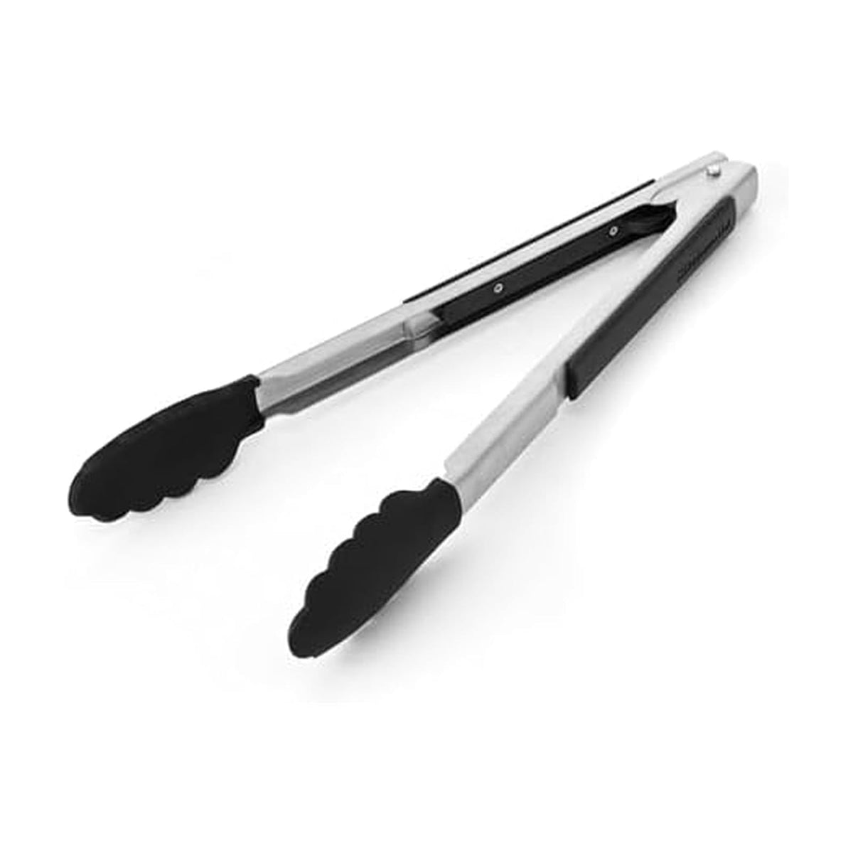 KitchenAid - Pinzas de bloqueo laterales con punta de silicona, color negro, 12 pulgadas