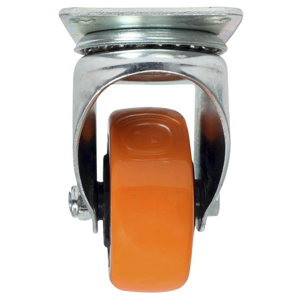 Dogotuls ZF5113 Rodaja PVC Giratoria, color Naranja, 2 x 1/2"