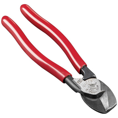 Klein Tools 63215 - Cortador de cables, fabricado en Estados Unidos, compacto de alto apalancamiento de 6.5 pulgadas, forjado de acero fabricado en Estados Unidos, ideal para cortar cables de aluminio