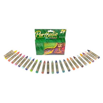 Crayola PortFolio Series Water-Soluble Oil Pastels 24-Color Set (52-3624)