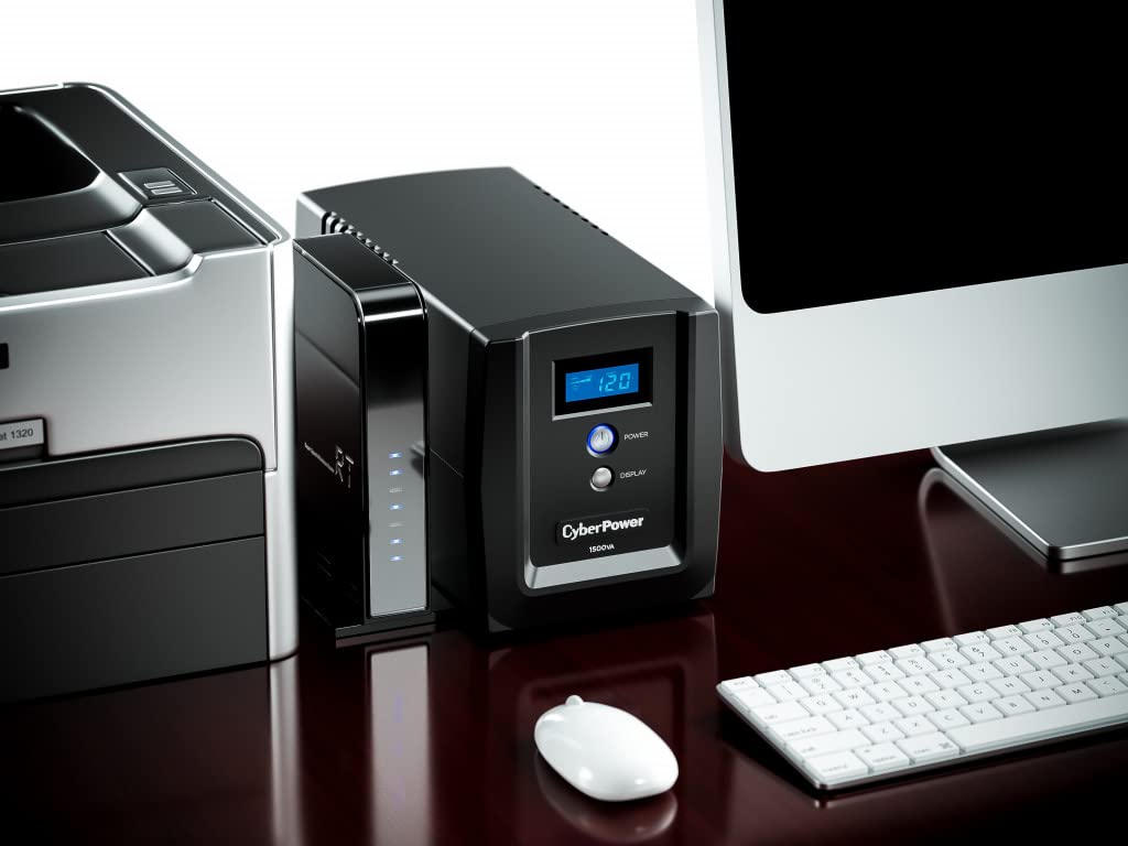CyberPower OM1500ATLCD UPS con Regulador de Voltaje, 1500V | Pantalla LCD, Topología Línea Interactiva