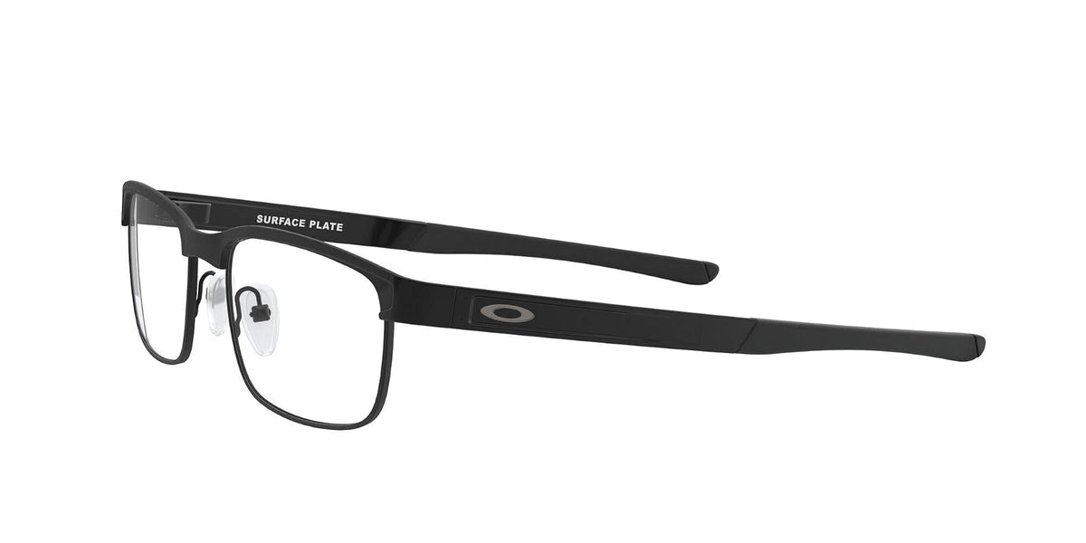 Oakley OX5132 - anteojos de sol para hombre (superficie cuadrada, titanio, lentes graduadas no polarizadas, 52 mm), color negro mate