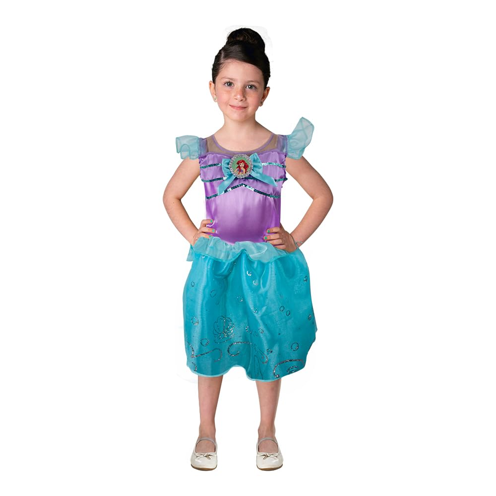Fantasy Ruz, Disfraz Infantil Ariel Modelo F15383-AZN6, Azul, Talla 6 años, Licencia original Disney.