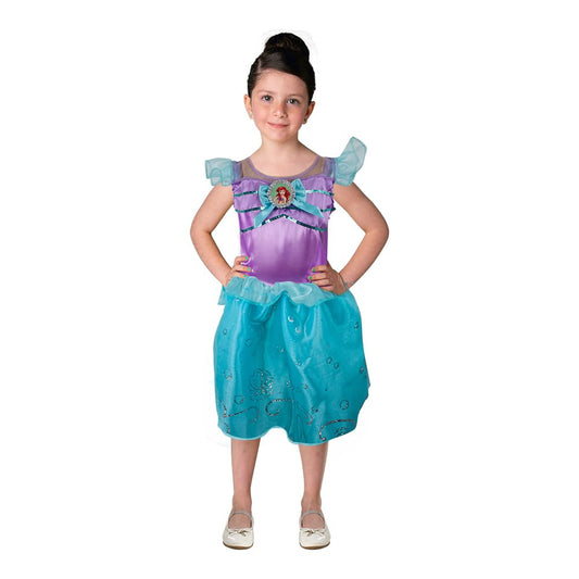Fantasy Ruz, Disfraz Infantil Ariel Modelo F15383-AZN6, Azul, Talla 6 años, Licencia original Disney.
