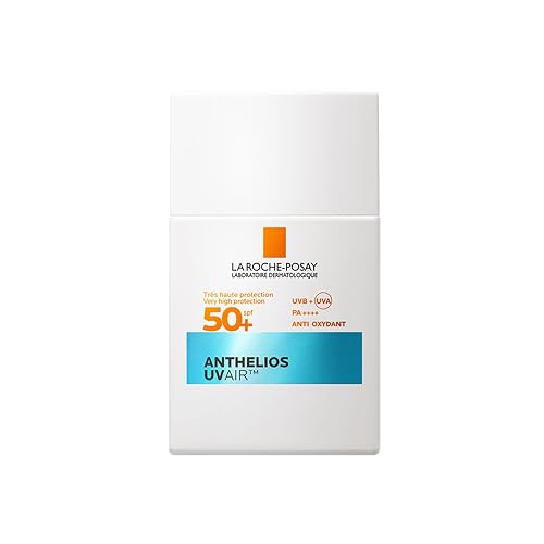La Roche-Posay Anthelios UVAir Protector Solar Invisible y Ultraligero FPS50+ con Ácido Hialurónico, Niacinamida y Sistema Avanzado de Filtros UVA/UVB, 40 ml