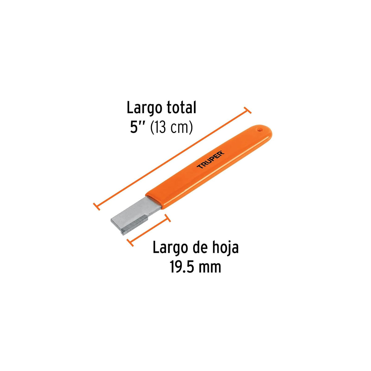 Truper AFI-TIJ, Afilador para herramientas de corte, mango cubierto de PVC