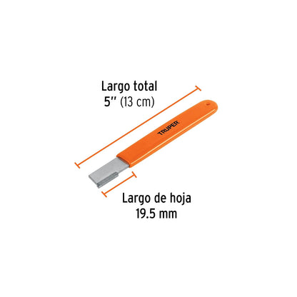 Truper AFI-TIJ, Afilador para herramientas de corte, mango cubierto de PVC