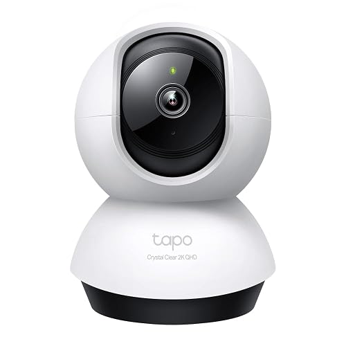 Tapo TP-Link TC72, Cámara de Seguridad Interior, 4MP, Detección de Personas/Mascotas/vehículos/llanto de bebés, Funciona con Alexa