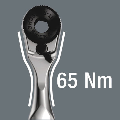 Wera - Trinquete de accionamiento cuadrado, 60 dientes, 1/4 pulgadas