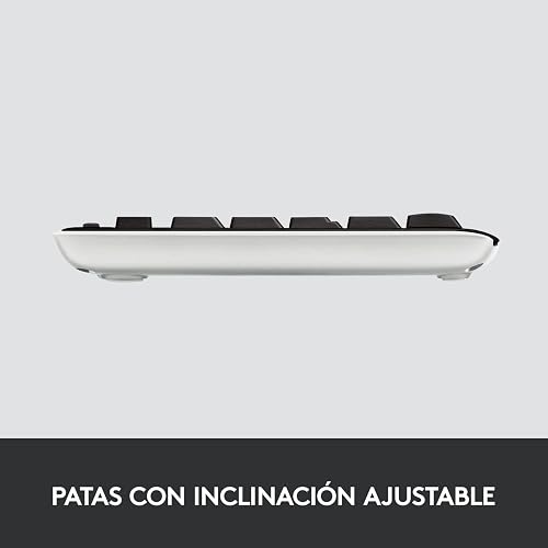 Logitech K270 Teclado Inalámbrico para Windows, Tecnología Inalámbrica 2.4 GHz, Tamaño Normal, Teclado Numérico, 8 Teclas Multimedia, Batería 2 Años, Compatible con PC, Laptop - Negro