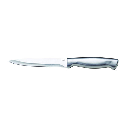Oster Baldwyn Juego de Bloques para Cubiertos de 14 piezas, Satinado Cepillado, Plateado - 70561.14