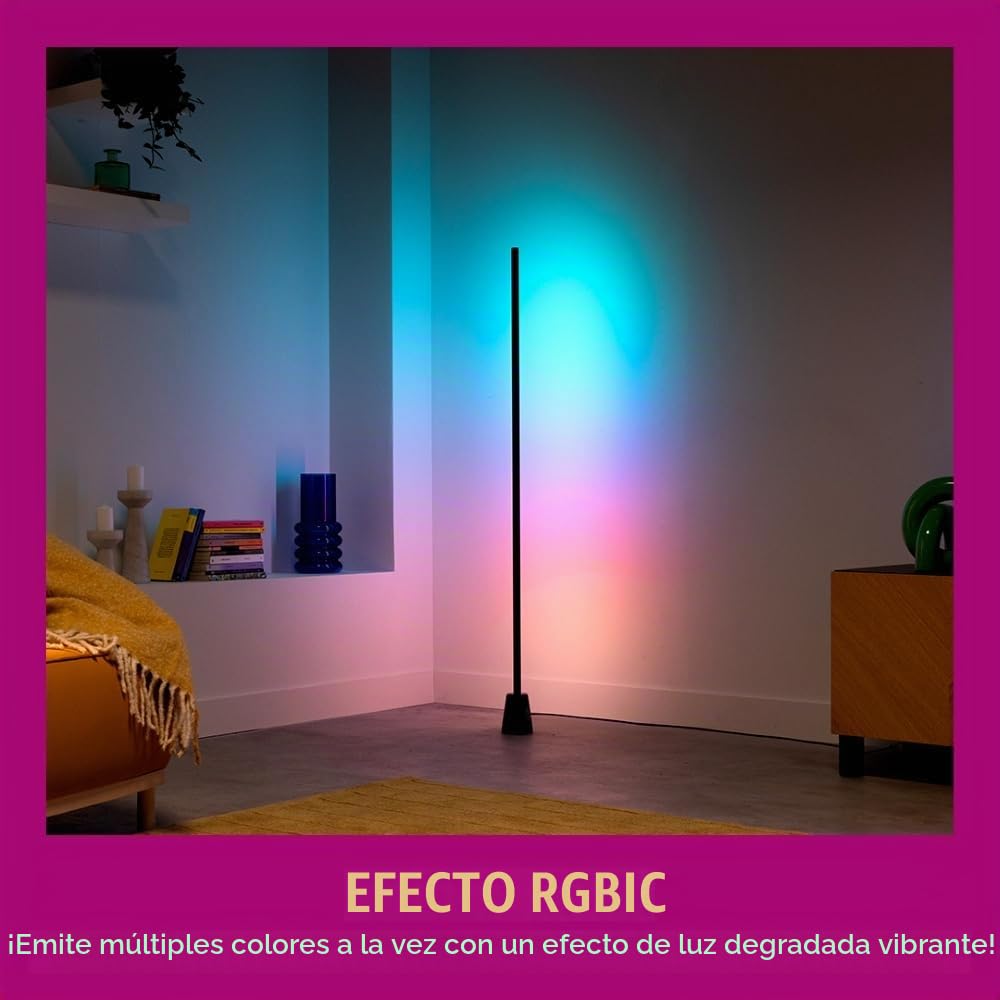 WiZ Lámpara de Piso Inteligente – Luz multicolor para ambientar tu hogar