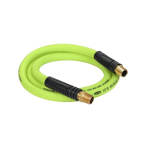 Flexzilla HFZ1206YW4S - Mangueras de licuado de aire de 6 pies, manguera giratoria de 1/2 x 6 pies, extremos de 1/2 pulgadas, flexibilidad extrema para todo tipo de clima, ligera, mayor longevidad