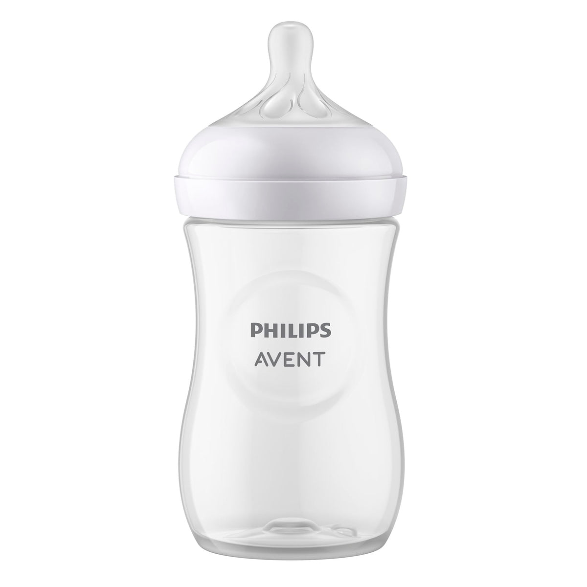 Philips Avent Biberón Natural Response 9 oz Traslúcido | Combina pecho y biberón fácilmente | Apoya el ritmo de alimentación de cada bebé | Flujo 3 - Medio | 1 pz | SCY903/01