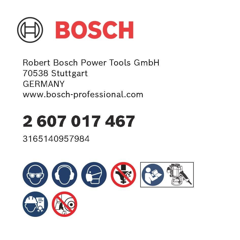 Bosch Juego de fresas rectas Standard vástago de 1/4'' 6 pzs