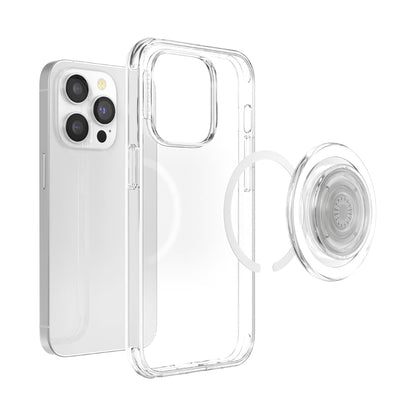 PopSockets - Anillo Adaptador para MagSafe®, Adaptador magnético para Android, Anillo magnético para teléfono, Color Blanco