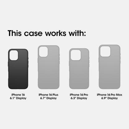 OtterBox - Funda para iPhone 16 React Series - Transparente (se envía en bolsa de plástico, ideal para clientes de negocios)