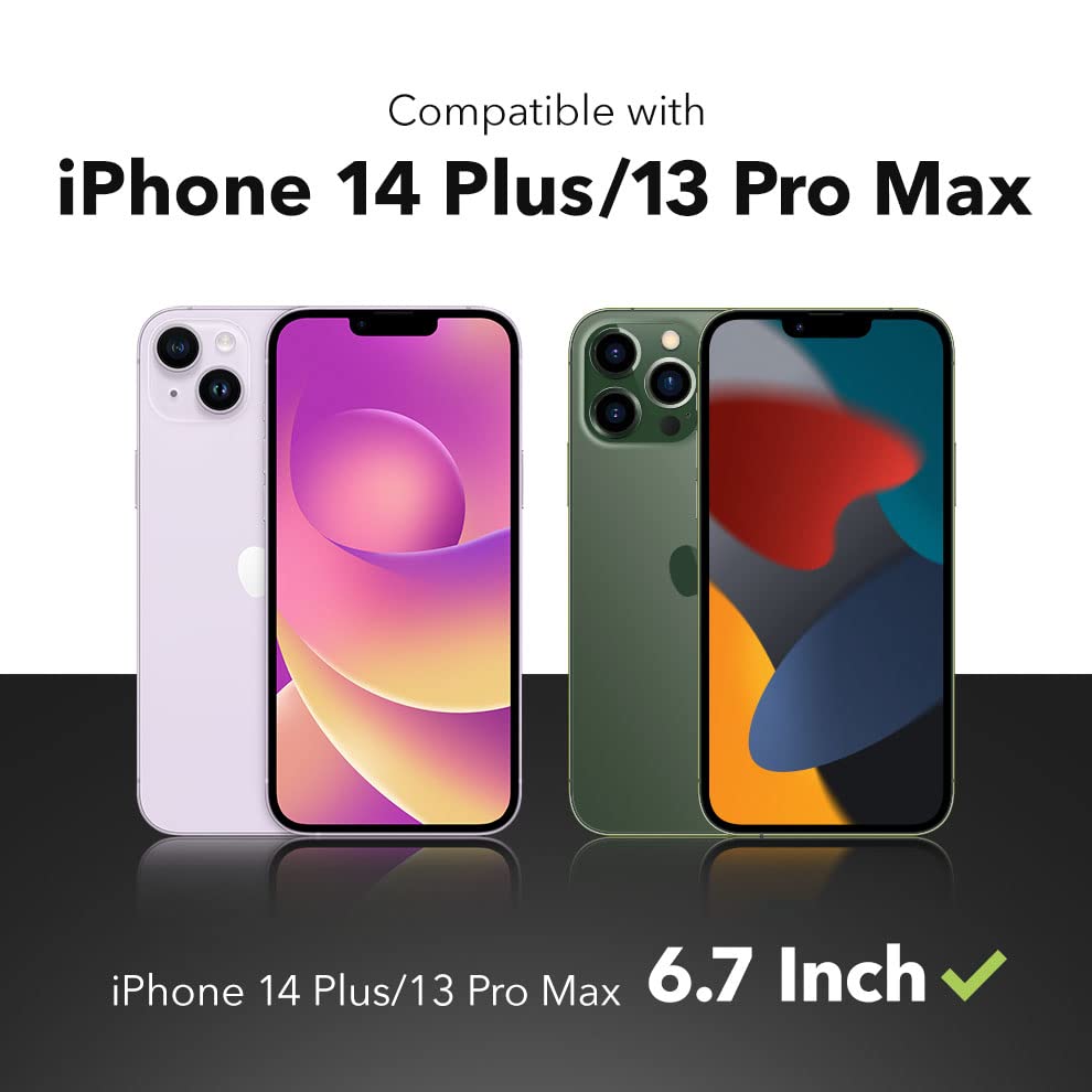 ZAGG Glass Elite - Protector de visualización antirreflejos para Apple iPhone 14 Plus - Protección contra roturas 5X, tecnología antihuellas, escudo invisible, fácil de instalar