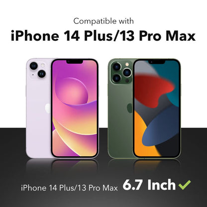 ZAGG Glass Elite - Protector de visualización antirreflejos para Apple iPhone 14 Plus - Protección contra roturas 5X, tecnología antihuellas, escudo invisible, fácil de instalar