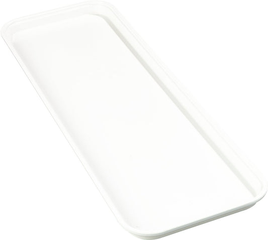 Carlisle 269FMT301 Bandeja expositora de Servicio de Alimentos, 9 x 26 Pulgadas, Color Blanco (Paquete de 12), Blanco Perlado