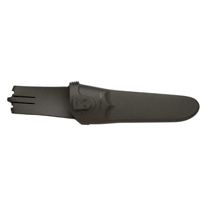 Morakniv Craftline - Cuchillo de hoja fija robusto con hoja de acero al carbono y hoja combinada, 3.6 pulgadas