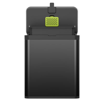 EKO - cubeta de compostaje de cocina, acero inoxidable de 7 litros/1.85 galones con cubeta interior extraíble y compartimento desodorante, contenedor de compostaje de encimera 2 en 1 con tapa, carrito