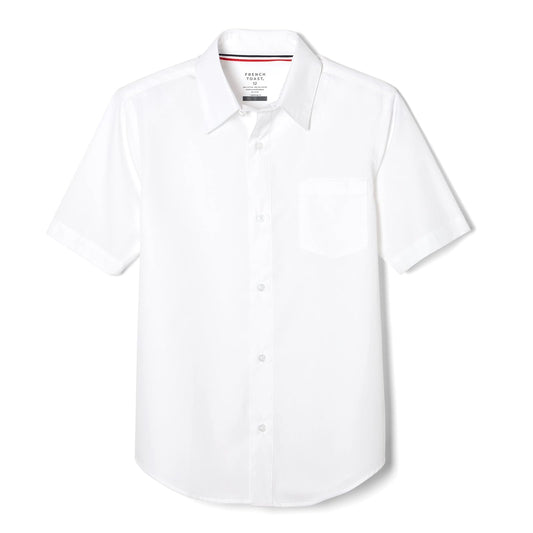 French Toast Boys' Short Sleeve Poplin Dress Shirt