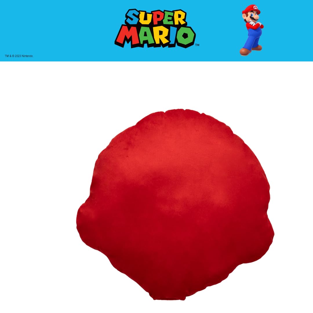 Franco Anime Juego de Cama Suave y acogedora Almohada Decorativa de Felpa, Talla única, Super Mario