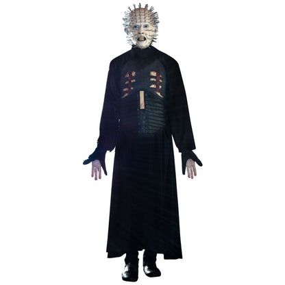 Máscara Oficial de Pinhead de Película de Hellraiser, Disfraz de Terror de Hell Priest Cenobita Ideal para Halloween