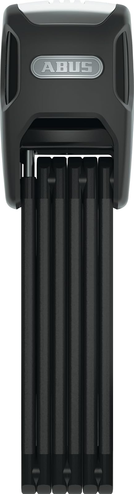 ABUS Candado plegable Bordo Alarm 6000KA SH con soporte – Candado de bicicleta de acero endurecido – con 100 dB de alarma y cilindro XPlus – Nivel de seguridad ABUS 10 – 90 cm de largo – Negro