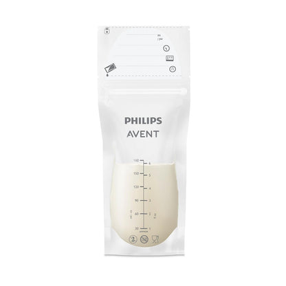 Philips Avent Bolsas Preesterilizadas para Leche Materna │Almacena, Congela y Conserva │180 ml•25 pzs│SCF603/25
