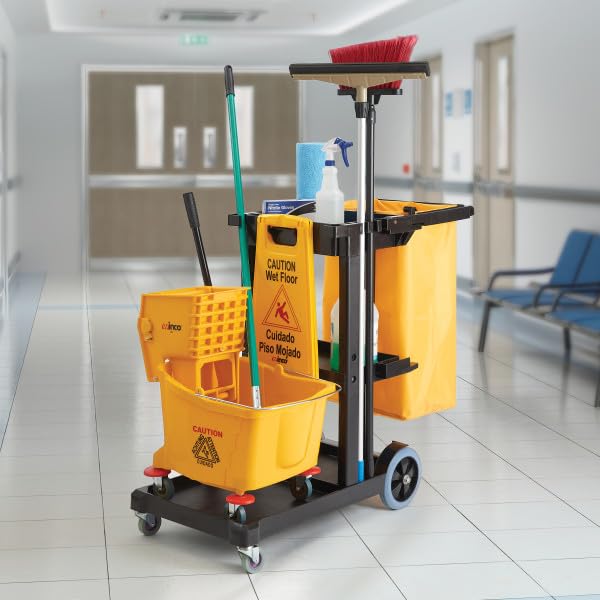 Winco PJC-4538 Carrito de Limpieza de Servicio Pesado